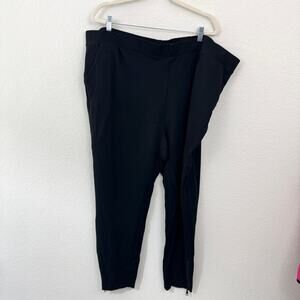 Universal Standard Womens Moro Signature Ponte Pants Size 30 Ankle Zip Black